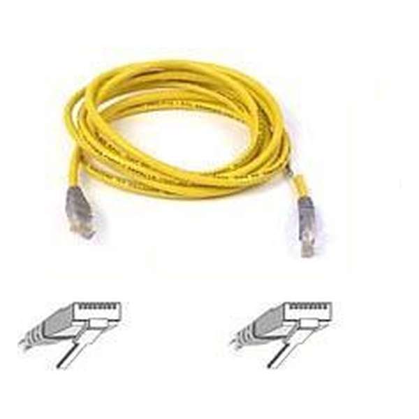 Belkin F3X126B01M - Cat 5 UTP-kabel - RJ45 - 1 m - Geel