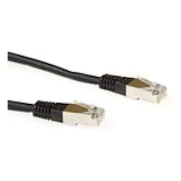 ACT Zwarte 20 meter LSZH FTP CAT5E patchkabel met RJ45 connectoren