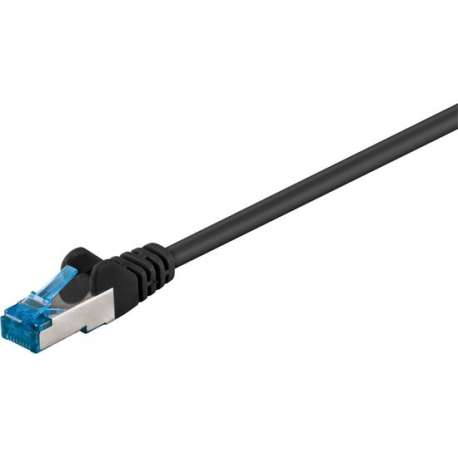 Goobay Cat6a-1000, 10m Zwart netwerkkabel