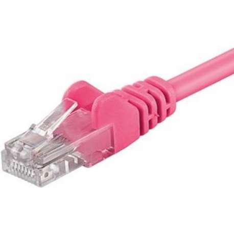 CAT5E Netwerkkabel - RJ45 - roze - 0.5 m