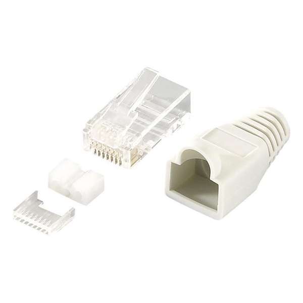 LogiLink MP0021 kabel-connector RJ45 Grijs, Transparant