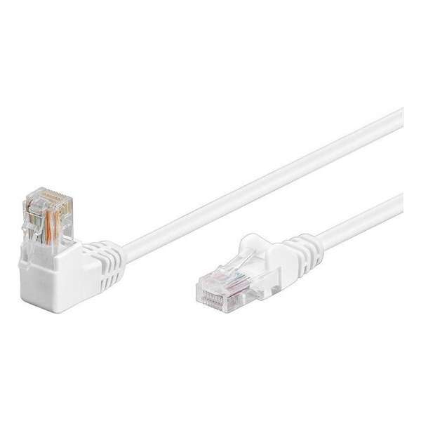 Wentronic CAT5E Netwerkkabel - RJ45 - wit - 1 m