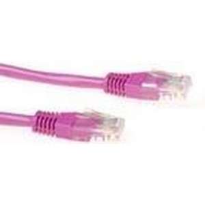 ACT CAT5E UTP patchkabel roze