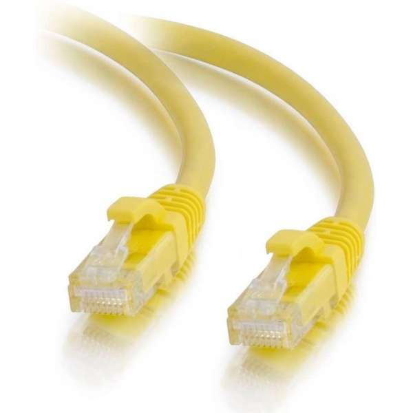 CablesToGo CAT5E Netwerkkabel - RJ45 - Geel - 1 m