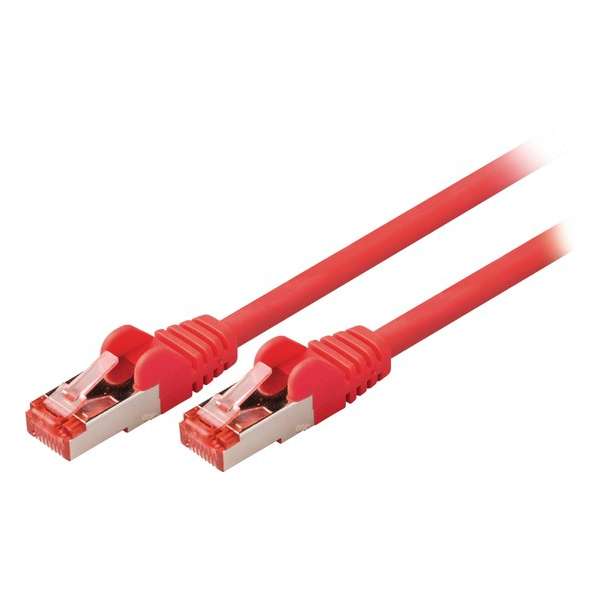 Valueline VLCP85221R10 netwerkkabel 1 m Cat6 S/FTP (S-STP) Rood