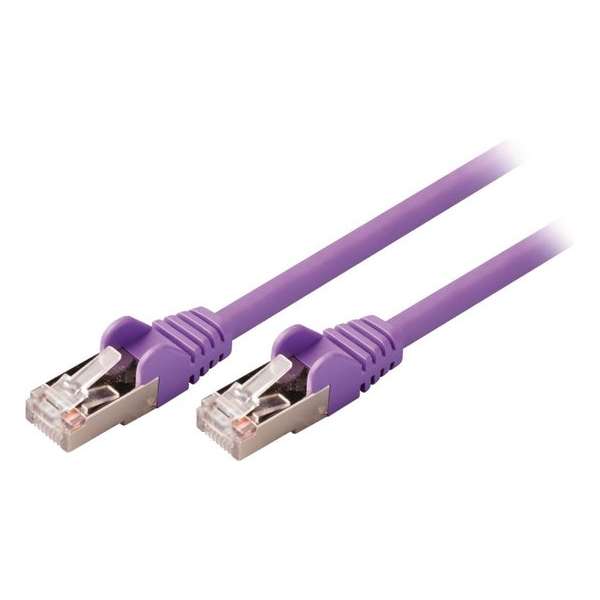 Valueline VLCP85121U100 Cat5e Sf/utp Netwerkkabel Rj45 (8/8) Male - Rj45 (8/8) Male 10.0 M Paars