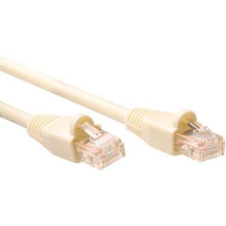 Intronics CAT5E UTP patchkabel Ivoor met opschuiftulen 1.5m