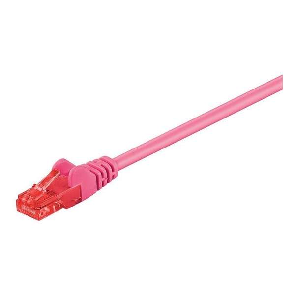 Wentronic CAT6 Netwerkkabel - RJ45 - Magenta - 1 m