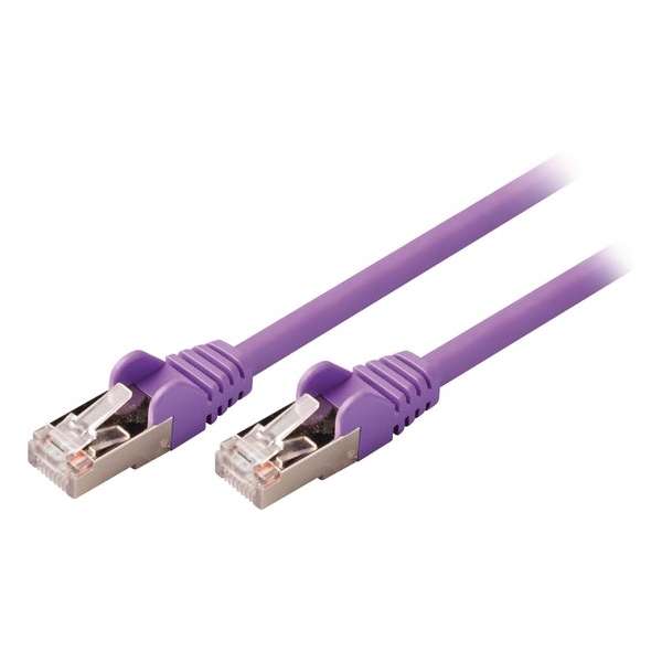 Valueline VLCP85121U50 netwerkkabel 5 m Cat5e SF/UTP (S-FTP) Paars