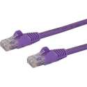 StarTech.com Cat6 netwerkkabel met snagless RJ45 connectoren UTP patchkabel paars 0,5m