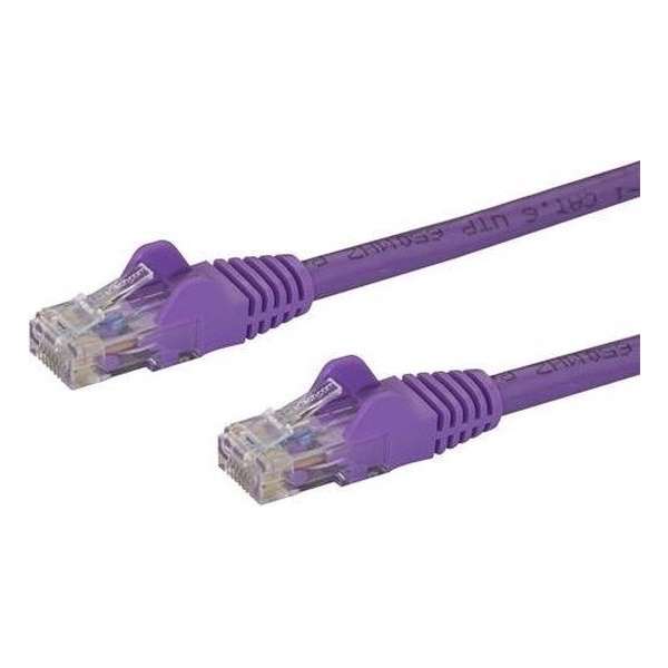 StarTech.com Cat6 netwerkkabel met snagless RJ45 connectoren UTP patchkabel paars 0,5m