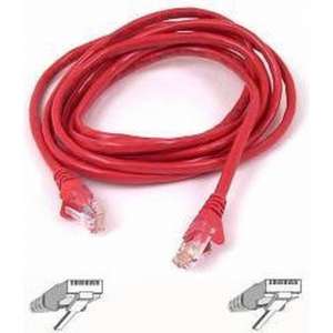 V7 V7-C5U-01M-RDS - Cat 5 UTP-kabel - RJ45 - 1 m - Rood