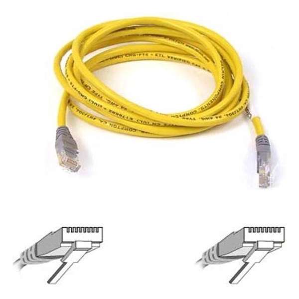 Belkin Patch Cable CAT5E UTP netwerkkabel 1 m Geel