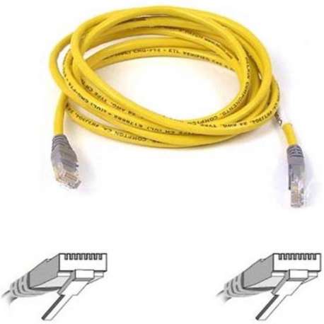 Belkin Patch Cable CAT5E UTP netwerkkabel 1 m Geel