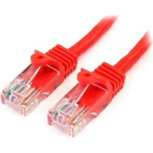 StarTech.com 2 ft Red Snagless Category 5e (350 MHz) UTP Patch Cable netwerkkabel 0,61 m Rood