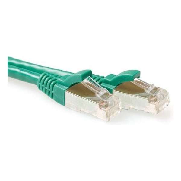 ACT FB6751 netwerkkabel 1,5 m Cat6a S/FTP (S-STP) Groen