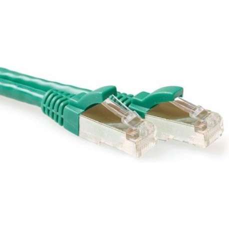 ACT FB6751 netwerkkabel 1,5 m Cat6a S/FTP (S-STP) Groen