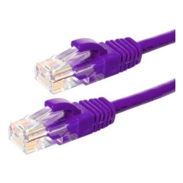 UTP CAT6 30m paars - 100% koper