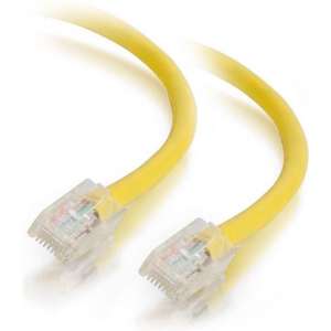 C2G 0.5 m Cat5e Non-Booted Unshielded (UTP) netwerkpatchkabel - geel