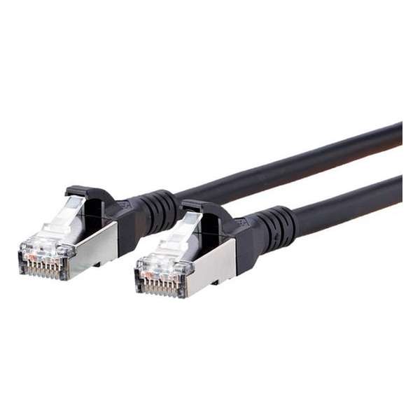 BTR NETCOM - Cat6A netwerkkabel - Zwart - 0,5 meter