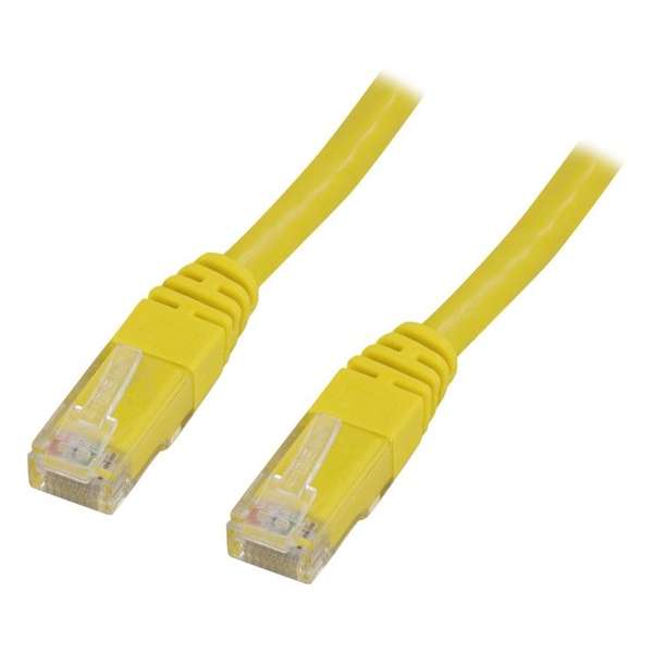 DELTACO GL2-TP Cat5e U/UTP Netwerkkabel  LSZH - Geel - 2 meter