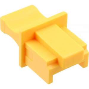 InLine RJ45 (m) afsluitcovers voor RJ45 (v) poorten met platte greep - 10 stuks / geel