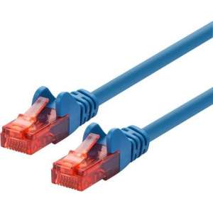 LOGON TCU66U0015B netwerkkabel 0,15 m Cat6 U/UTP (UTP) Blauw