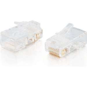 C2G RJ45 Cat5E Modular Plug for Flat Stranded Cable