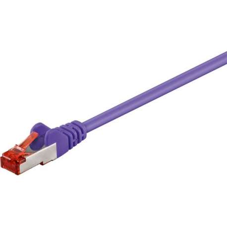 Goobay CAT 6-100 SSTP PIMF 1.0m netwerkkabel 1 m Paars