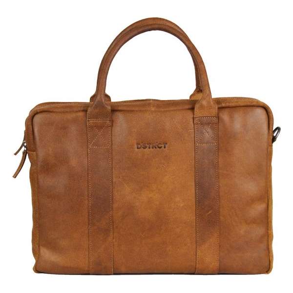 DSTRCT Limited Leren Laptoptas - 15,6 inch - Bruin