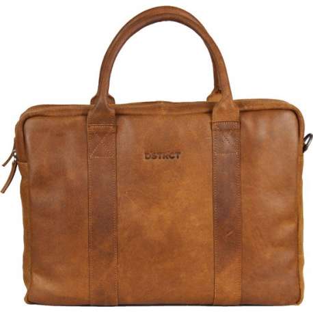 DSTRCT Limited Leren Laptoptas - 15,6 inch - Bruin