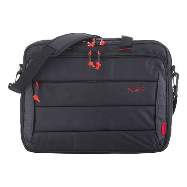 TravelZ Laptoptas 17 inch | Sportieve Lichtgewicht 17.3” Computertas | Waterafstotend | Zwart