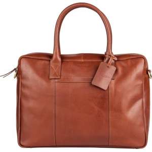 BURKELY Kay Schoudertas - 15,6 inch Laptoptas - Cognac