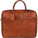 BURKELY Vintage Max Aktetas - 17 inch Laptoptas - Cognac