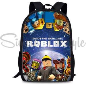 Simple Lifestyle® Roblox Rugtas Kinderrugzak Schooltas Rugzak Laptoptas - Blauw - 18 liter - 3 ritsvakken