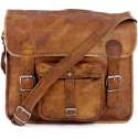 Vintage Look Messengertas  Bruin Leer - Laptoptas 16