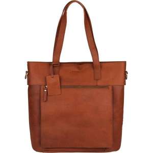 BURKELY Vintage Jade shopper - 14 inch - Cognac