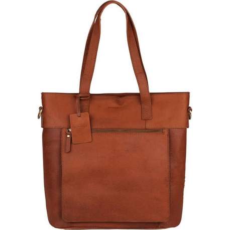 BURKELY Vintage Jade shopper - 14 inch - Cognac