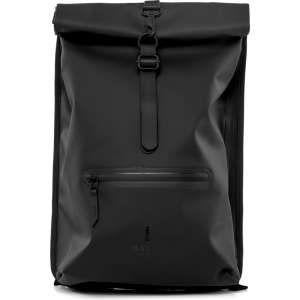 Rains Roll Top Rucksack Tas Heren - One Size - Black