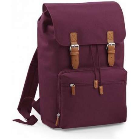 Bagbase Vintage Laptop Rugzak 18 Liter - Burgundy