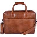 DSTRCT Fletcher Street Laptoptas - 17 inch - Cognac