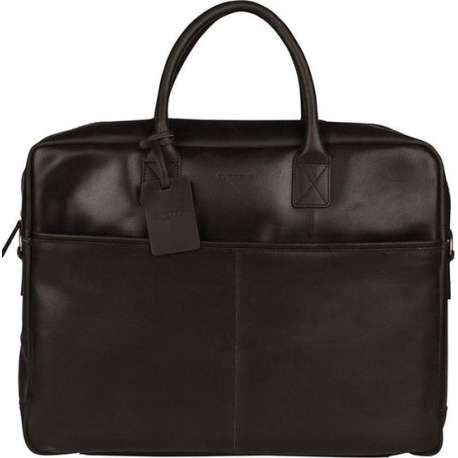 BURKELY Vintage Max Aktetas - 17 inch laptoptas - Zwart