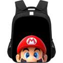 Super Mario foto rugzak- Mario hoofd- Schooltas- 36cm