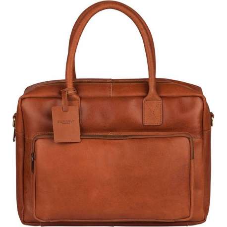 BURKELY Vintage Mitch Aktetas - 15 inch Laptoptas - Cognac