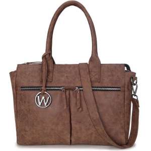 Wimona Catarina 2030 Schoudertas / Laptoptas - Cognac