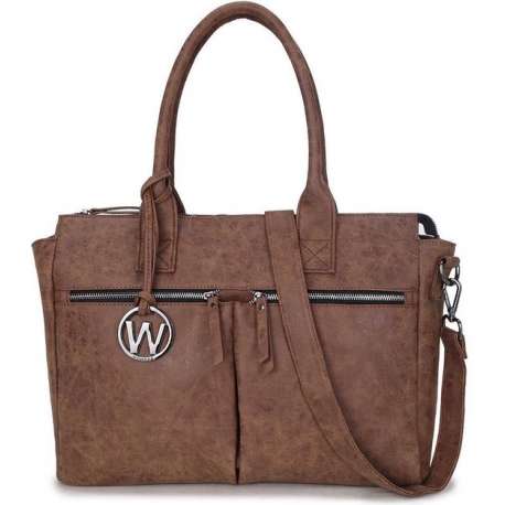 Wimona Catarina 2030 Schoudertas / Laptoptas - Cognac