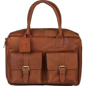 BURKELY Vintage Finn Schoudertas - 15 inch Laptoptas - Cognac