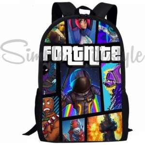 Simple Lifestyle® Fortnite Rugtas Kinder rugzak Schooltas Laptoptas - 18 liter - 3 ritsvakken