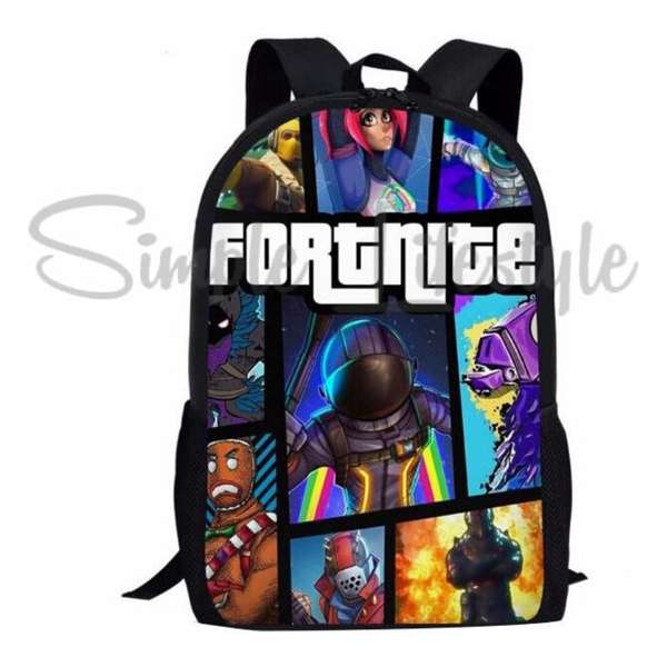 Simple Lifestyle® Fortnite Rugtas Kinder rugzak Schooltas Laptoptas - 18 liter - 3 ritsvakken