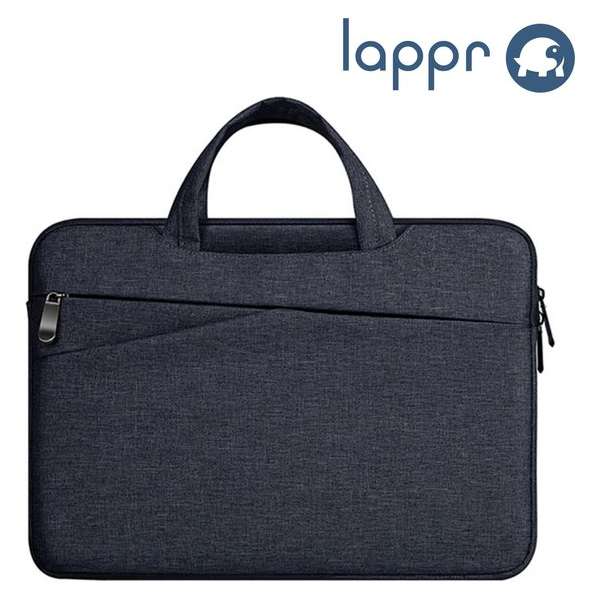 LAPPR® - Laptophoes - Laptopsleeve katoen - Laptoptas - Duurzaam - Bestseller – 16/17 inch - Blauw